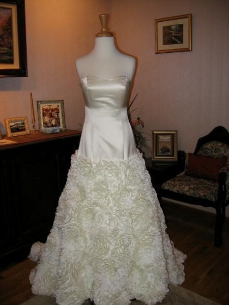 Wedding dress alterations, over bustle by Bridal Alterations by Ruth