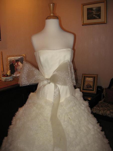Wedding dress alterations, over bustle by Bridal Alterations by Ruth