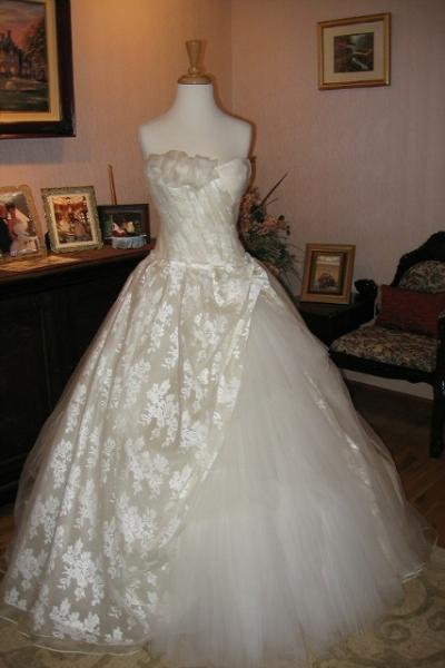 Wedding dress alterations, over bustle by Bridal Alterations by Ruth