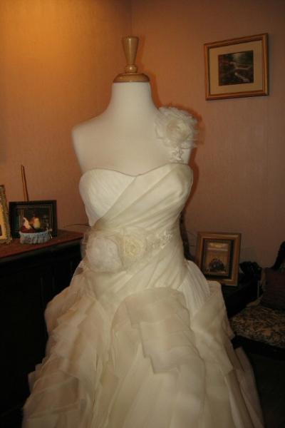 Wedding dress alterations, over bustle by Bridal Alterations by Ruth