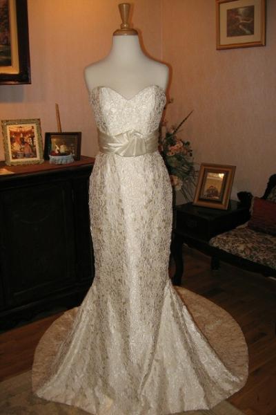 Wedding dress alterations, over bustle by Bridal Alterations by Ruth